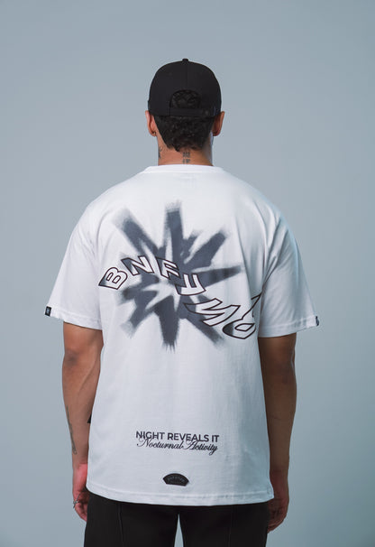 Camiseta Nocturnal Activity  Fortuito Blanco