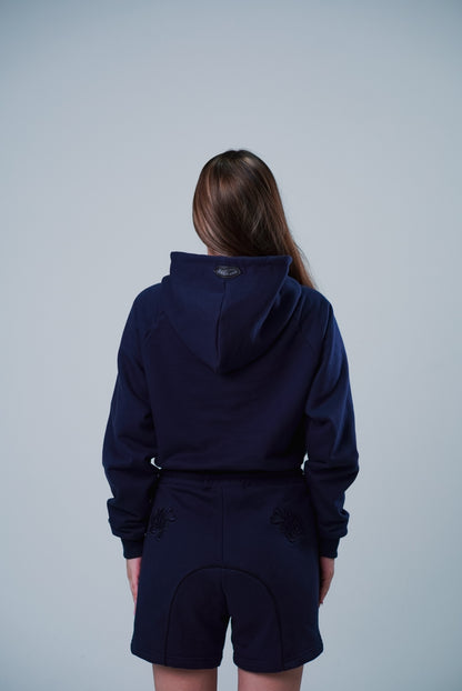 Cropped Hoodie BBBLUE Disciples Insignia-NG Navy