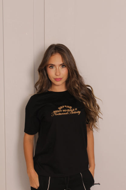 Camiseta Nocturnal Activity BBGIRL3 Negro